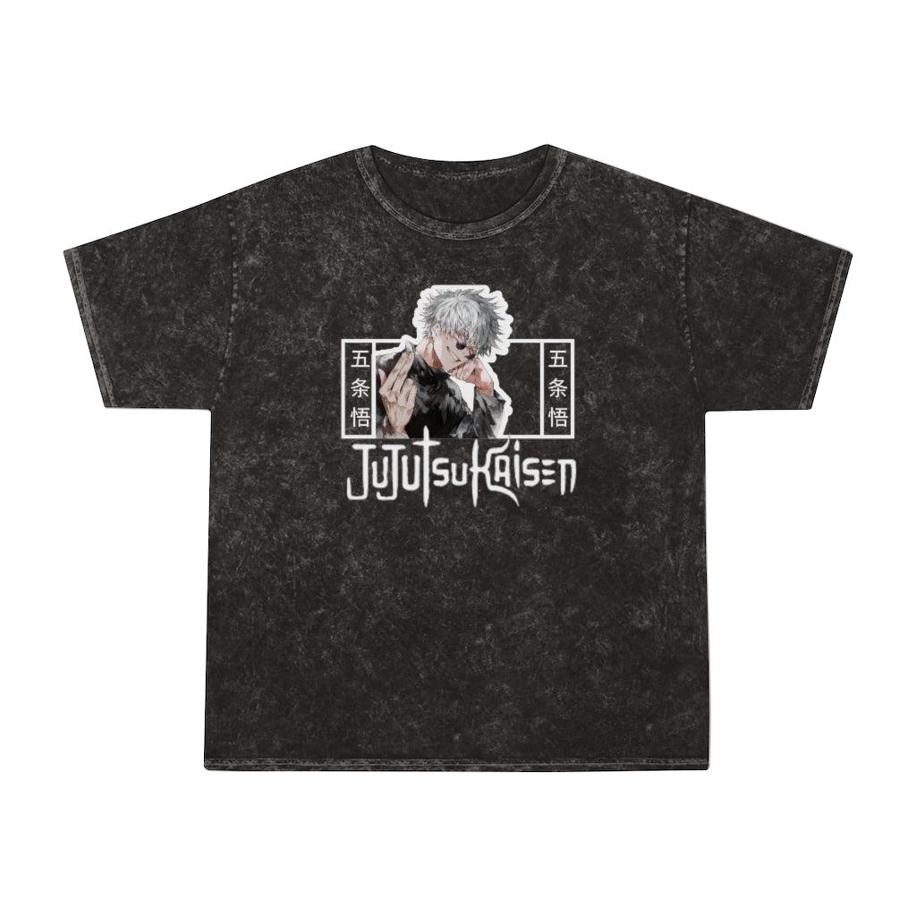 Jujutsu Kaisen Satoru Unisex Mineral Wash T-Shirt - RAVARCAM APPAREL