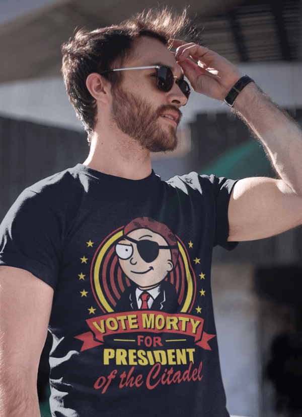 Vote Morty T-shirt - RAVARCAM APPAREL