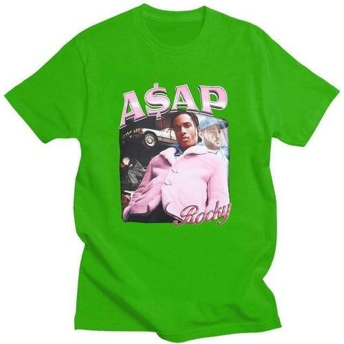 ASAP Rocky Portrait Graphic T-shirts - RAVARCAM APPAREL