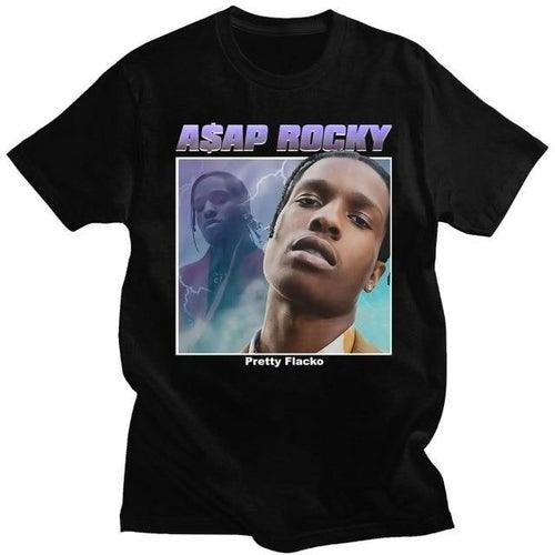 ASAP Rocky Portrait Graphic T-shirts - RAVARCAM APPAREL