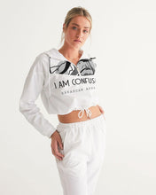 Confucius Women's Cropped Windbreaker - RAVARCAM APPAREL