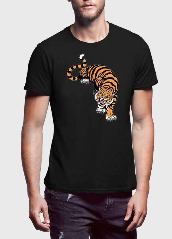 Cornered Tiger Printed T-Shirt - RAVARCAM APPAREL