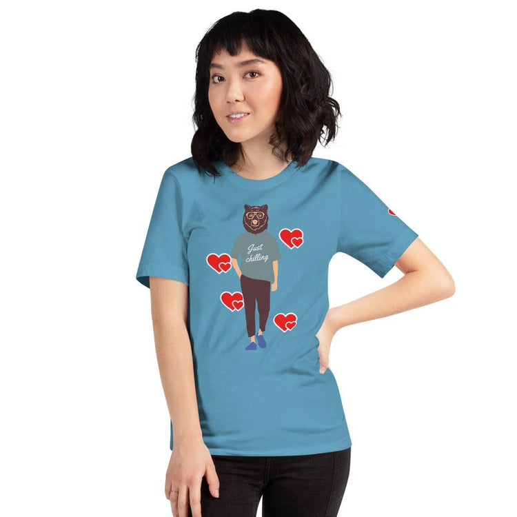 Heart Sleeve Short-Sleeve Unisex T-Shirt - RAVARCAM APPAREL