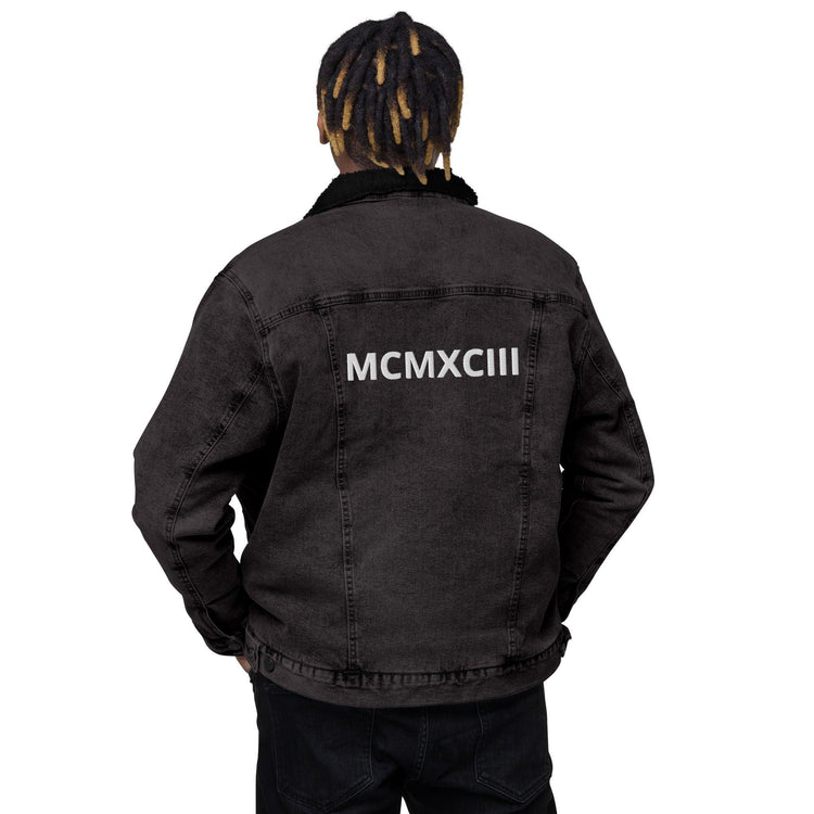 MCMxC Unisex denim sherpa jacket - RAVARCAM APPAREL