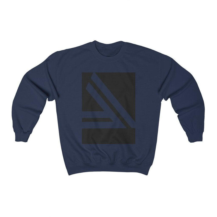 Men's Double Slanted Logo Crewneck Sweatshirt - RAVARCAM APPAREL