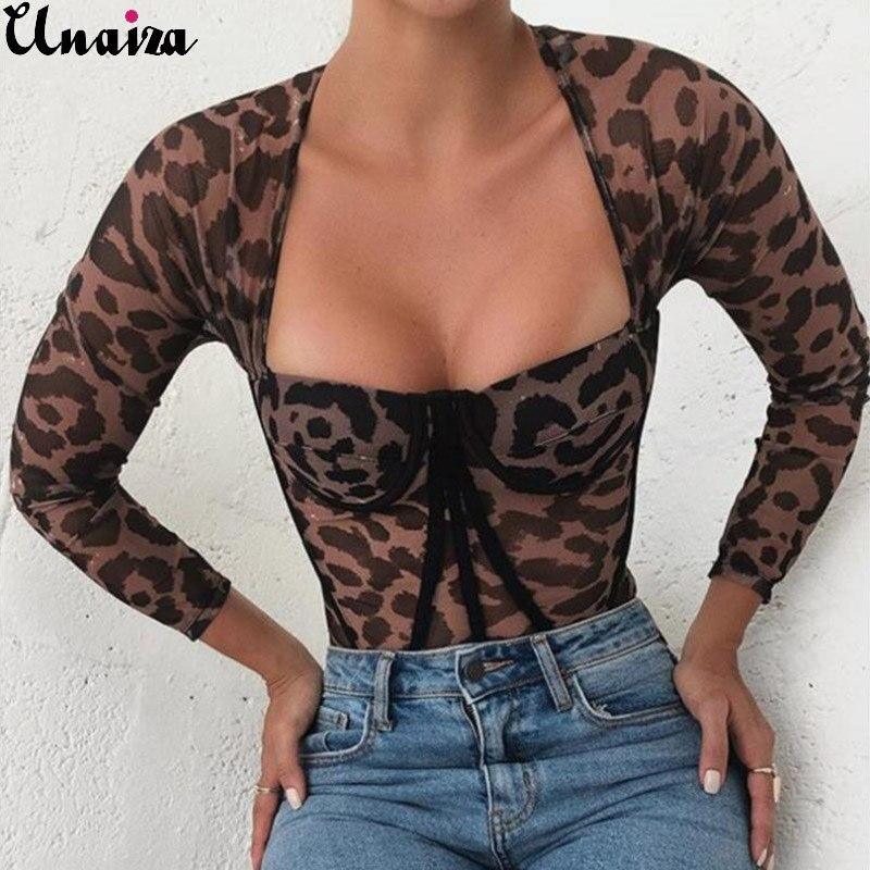 Leopard print Long sleeve Jumpsuit - RAVARCAM APPAREL
