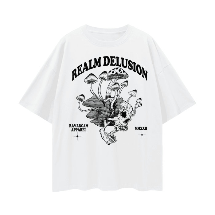 Realm of Delusion Unisex 100% Cotton Basic Tee - RAVARCAM APPAREL