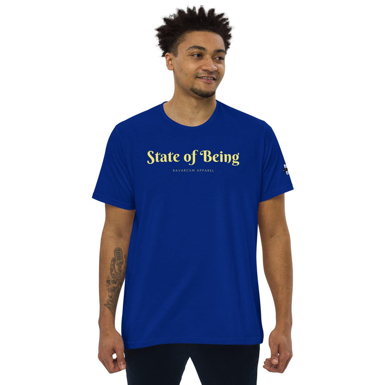 State of Being. Men's fitted straight cut t-shirt - RAVARCAM APPAREL