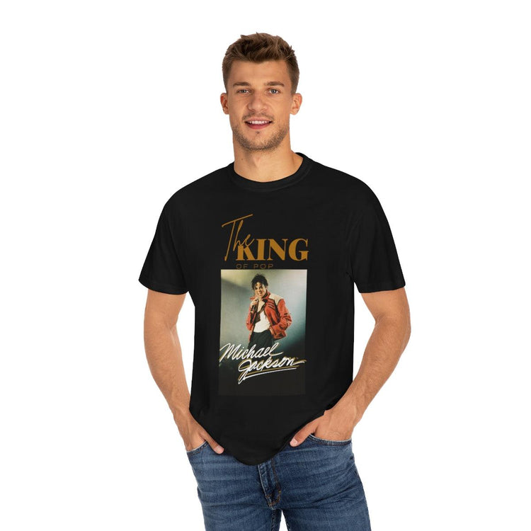 THE KING OF POP Unisex Garment-Dyed T-shirt - RAVARCAM APPAREL