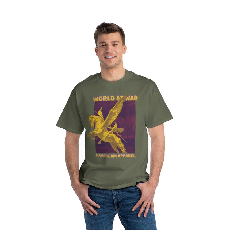 World at war gold Beefy-T® Short-Sleeve T-Shirt - RAVARCAM APPAREL